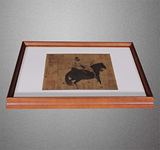 八宿书画装裱配框服务案例